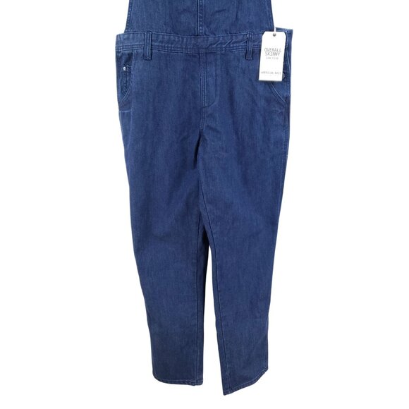 American Bazi Low Rise Skinny Overalls Women's Size Large - Picture 7 of 10